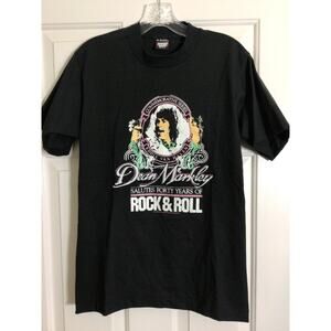 Vintage 90s Eddie Van Halen dean markley rock & roll band tee t shirt men MEDIUM